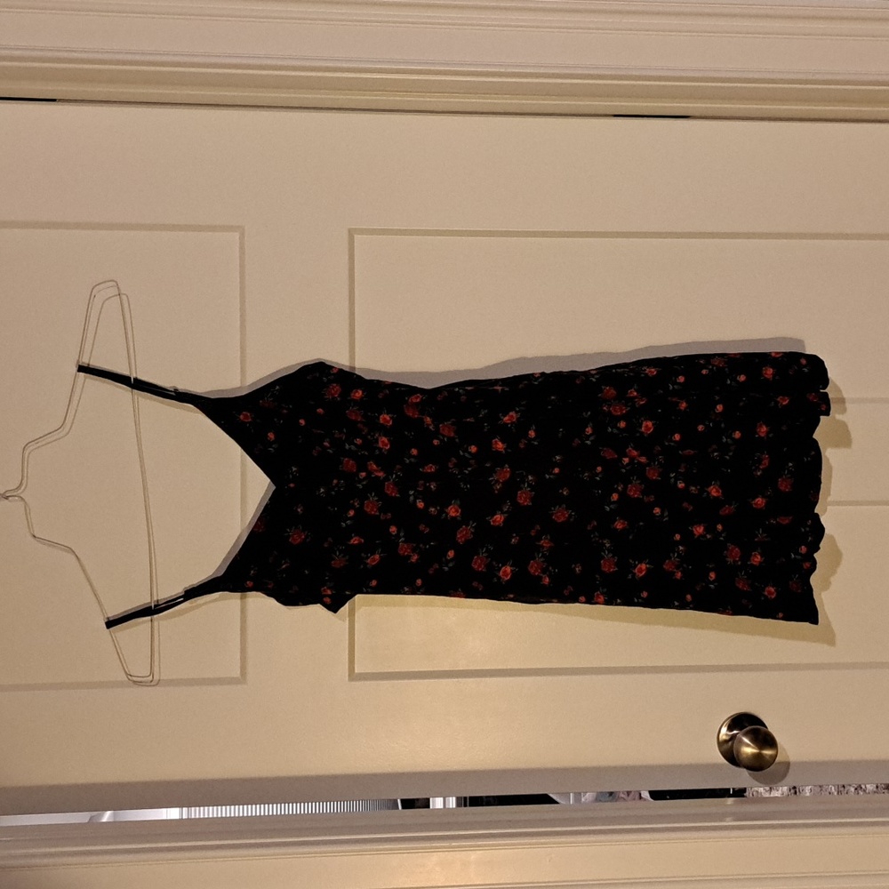 Button up rose dress